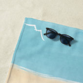 Serviette De Plage Sable de plage aqua (En situation)
