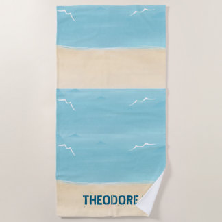 Serviette De Plage Sable de plage aqua