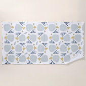 Serviette De Plage Sable Dollar Seashells Motif de plage (Devant)