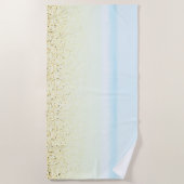 Serviette De Plage Sable et mer Calme Côté (Devant)