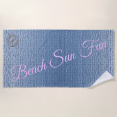 Serviette De Plage Sable tendance (Devant)