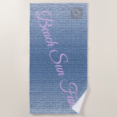 Serviette De Plage Sable tendance (Devant)