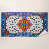 Serviette De Plage Sables du temps : Patrimoine Boho Art marocain (Devant)