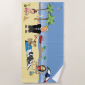 Serviette De Plage Sacrément branché (Devant)