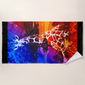 Serviette de plage Safari Giraffe Dream (Devant)