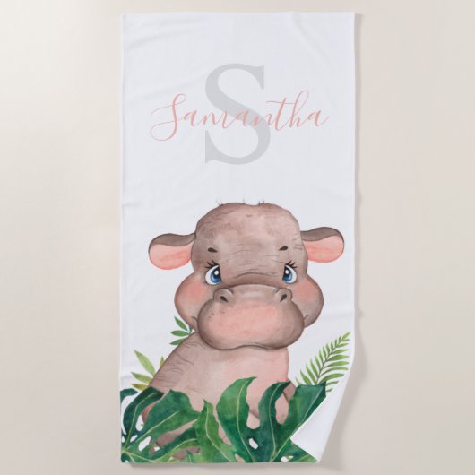 Serviette de plage Safari Jungle (Devant)