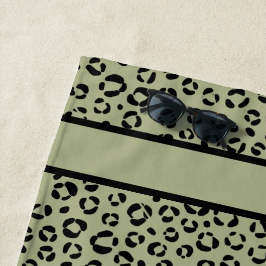 Serviette De Plage Saged Leopard (En situation)