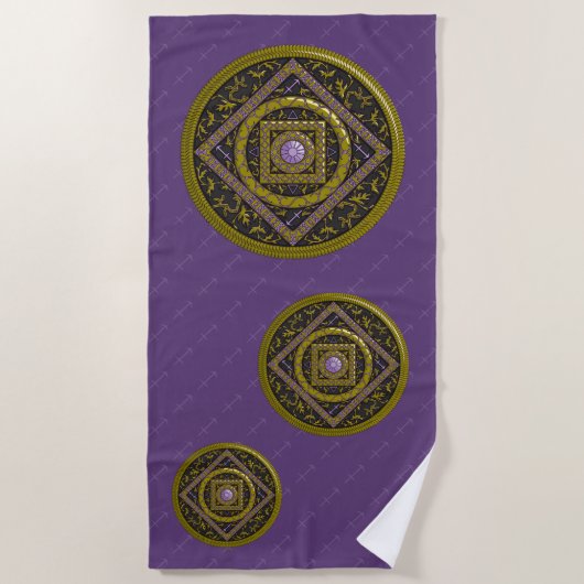 Serviette de plage Sagittarius Mandala (Devant)