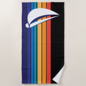 Serviette De Plage Sailboat_rainbow sunset_horizontal teintes (Devant)