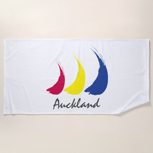 Serviette De Plage Sails_Paint-The-Wind_Auckland (Devant)