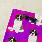 Serviette De Plage Saint Bernard (En situation)