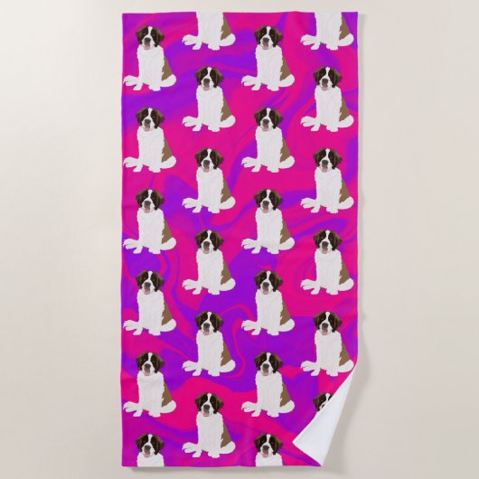 Serviette De Plage Saint Bernard (Devant)