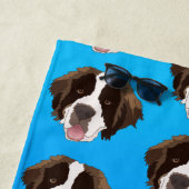Serviette De Plage Saint Bernard (En situation)