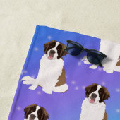 Serviette De Plage Saint Bernard (En situation)