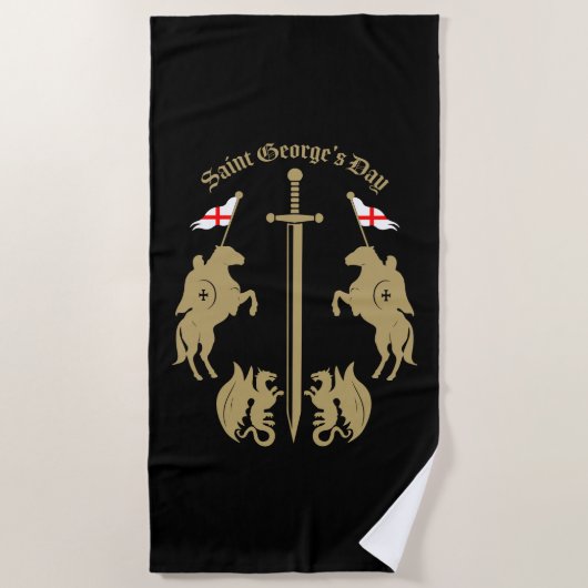 Serviette De Plage Saint George's Day (Devant)