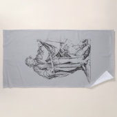 Serviette De Plage Saint Martin avec un mendiant (Devant)
