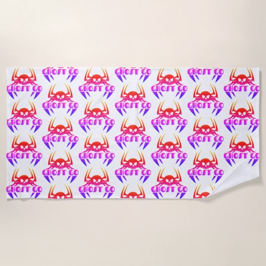 Serviette De Plage Saison Éffrayante de Ghost Go (Devant)