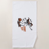 Serviette De Plage Saison Éffrayante éffrayante Dude (Devant)