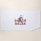 Serviette De Plage Salsa SUPÉRIEUR de danse (Devant)