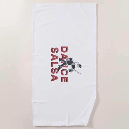 Serviette De Plage Salsa SUPÉRIEUR de danse (Devant)