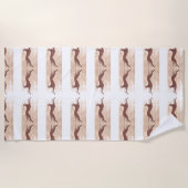 Serviette De Plage Saluki Greyhound (Devant)