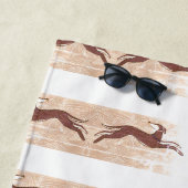 Serviette De Plage Saluki Greyhound (En situation)