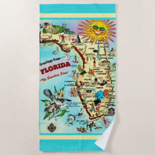 Serviette De Plage Salutations de Floride