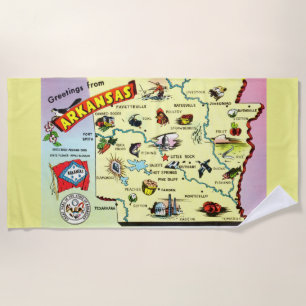 Serviette De Plage Salutations de l'Arkansas