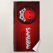 Serviette De Plage Samouraïmoji (Devant)