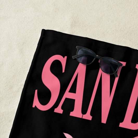 Serviette De Plage San Diego Bachelorette Party Vacances Customisées (En situation)