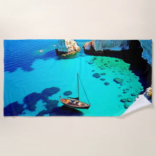 Serviette De Plage Sanctuaire de falaise pour voilier Art
