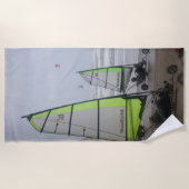 Serviette De Plage Sand Yachting deux marins Beach Towel (Devant)