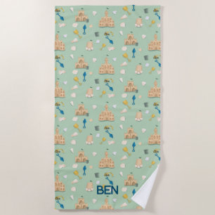 Serviette De Plage Sandcastle Beach House Custom Beach Towne