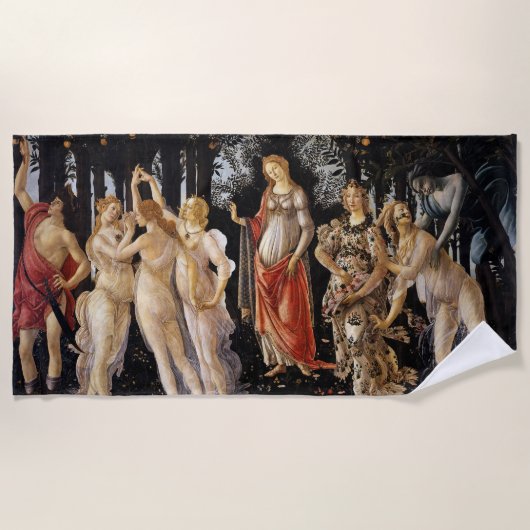 Serviette De Plage Sandro Botticelli - La Primavera (Devant)