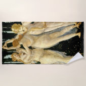 Serviette De Plage Sandro Botticelli "Primavera - Trois Graces" (Devant)