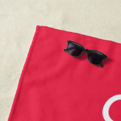 Serviette De Plage Sandwich Massachusetts Nautique (En situation)