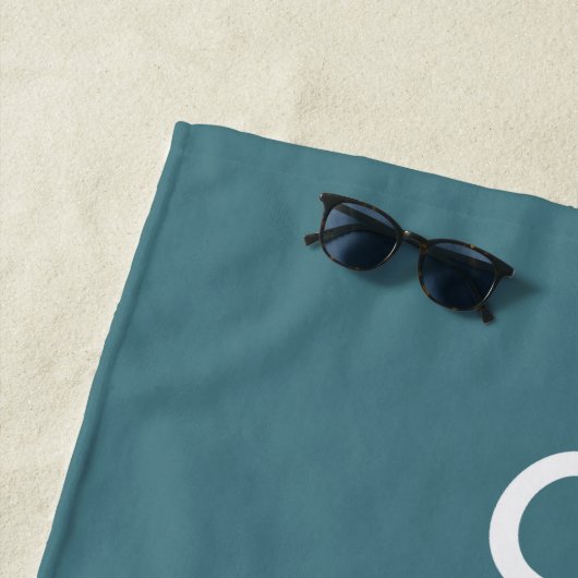 Serviette De Plage Sandwich Massachusetts Nautique (En situation)