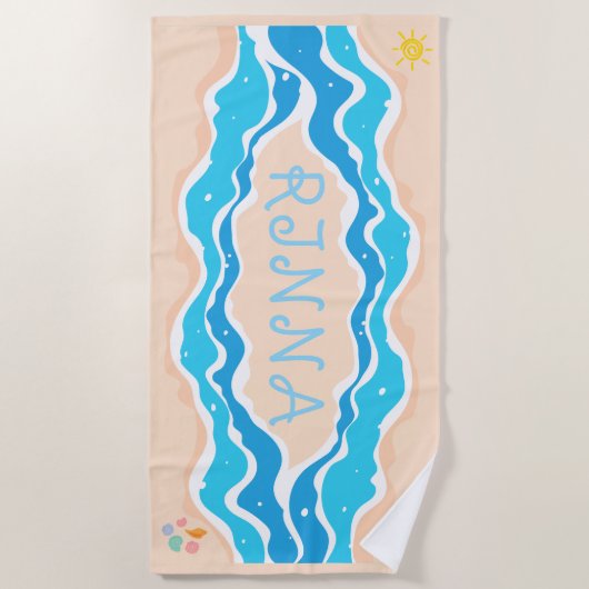 serviette de plage SANDY (Devant)