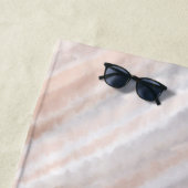 Serviette De Plage Sandy Beach Été Tan Aquarelle Abstraite (En situation)