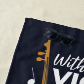 Serviette De Plage Sans Violon La Vie Serait Plat Mignonne Violoniste (En situation)