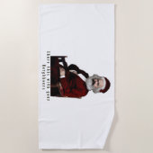 Serviette De Plage SantaKarl MarXmas (Devant)