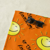 Serviette De Plage Santé du soleil - Pas de révolution des lignes de  (En situation)