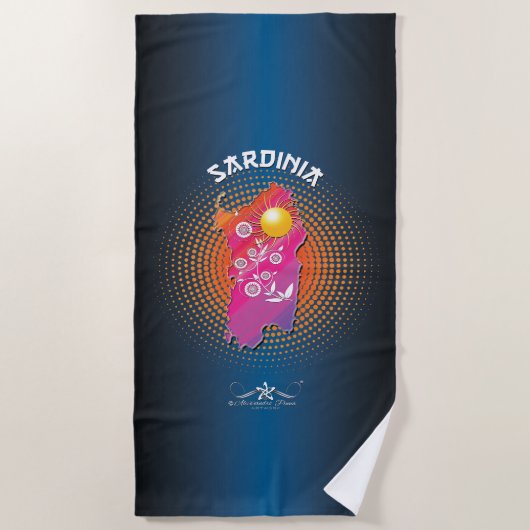 Serviette De Plage Sardaigne (Devant)