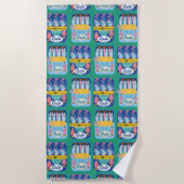Serviette De Plage Sardine drôle Nautical (Devant)