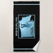 Serviette De Plage Sasquatch Sécurité - Washington (Devant)