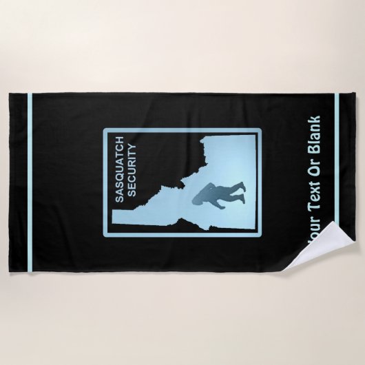 Serviette De Plage Sasquatch Security - Idaho (Devant)
