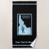 Serviette De Plage Sasquatch Security - Idaho (Devant)