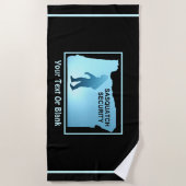 Serviette De Plage Sasquatch Security - Oregon (Devant)