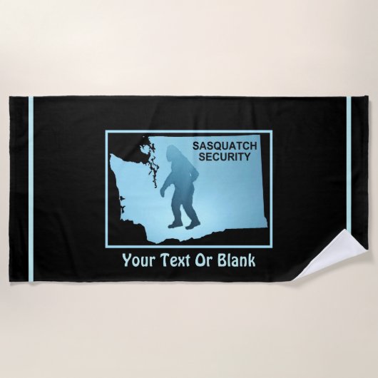 Serviette De Plage Sasquatch Security - Washington (Devant)