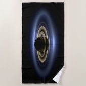 Serviette De Plage Saturne Éclipse le Soleil de Cassini Orbiter (Devant)